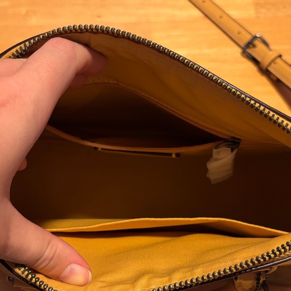 EUC Coach Rowan Satchel, Brown and Honey - Picture 3 of 7